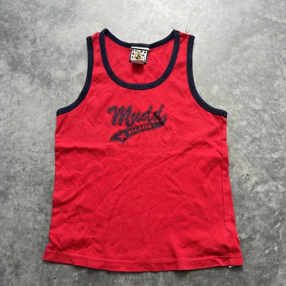 Vintage Y2K Mud Tank Top Size Medium All Star Red